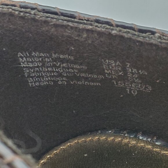 Christian Siriano for Payless Closed Toe Faux Reptile Classic Heels Shoes Size 7 - Picture 12 of 16